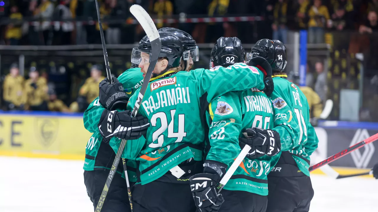 1. Półfinały TAURON Hokej Ligi: Zwycięstwa JKH i GKS Tychy