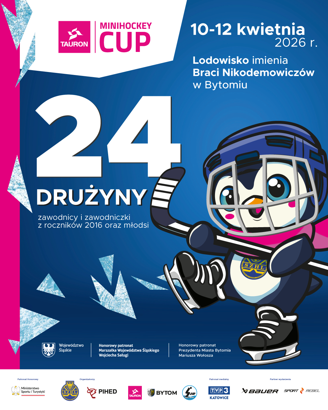 W piątek w Bytomiu rozpocznie się prestiżowy międzynarodowy turniej TAURON Minihockey Cup 2026