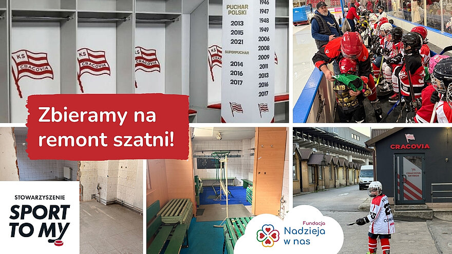 Zbiórka na remont szatni dla młodych hokeistów 