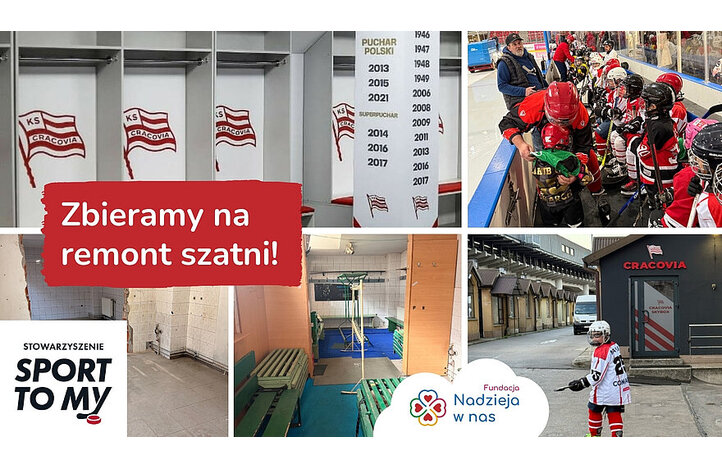 Zbiórka na remont szatni dla młodych hokeistów 